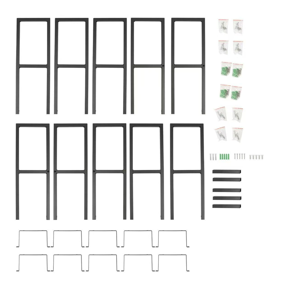 34 Inch Wall Mount Media Storage Rack Z330101