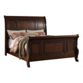 California King Pine Wood Sleigh Bed L19934