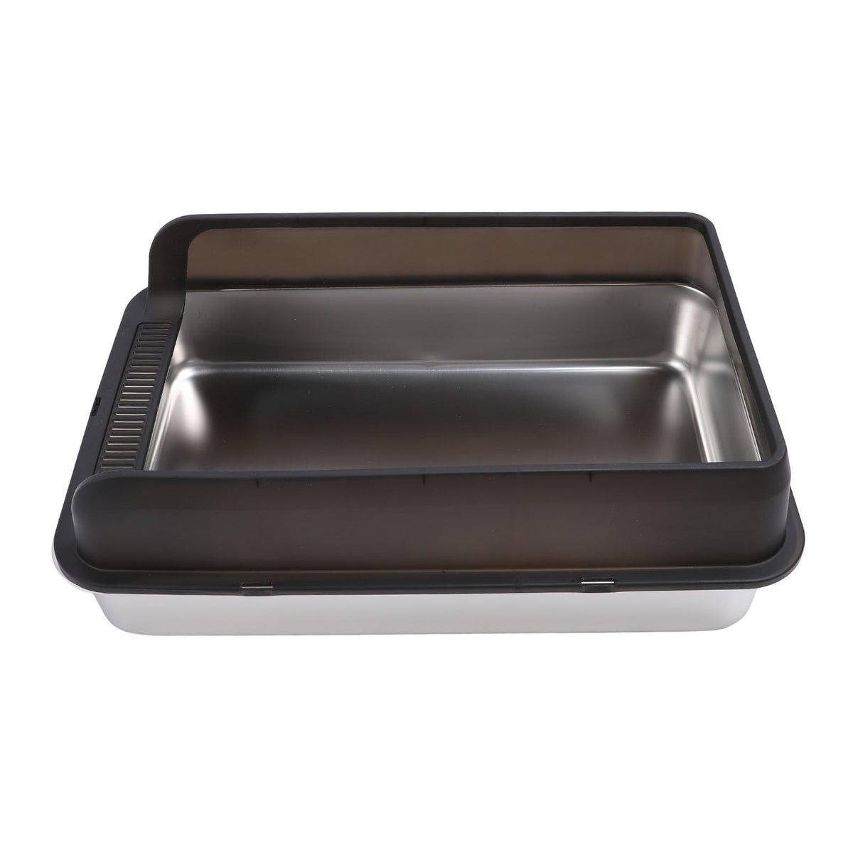 Stainless Steel Top Entry Cat Litter Box with Lid Q765