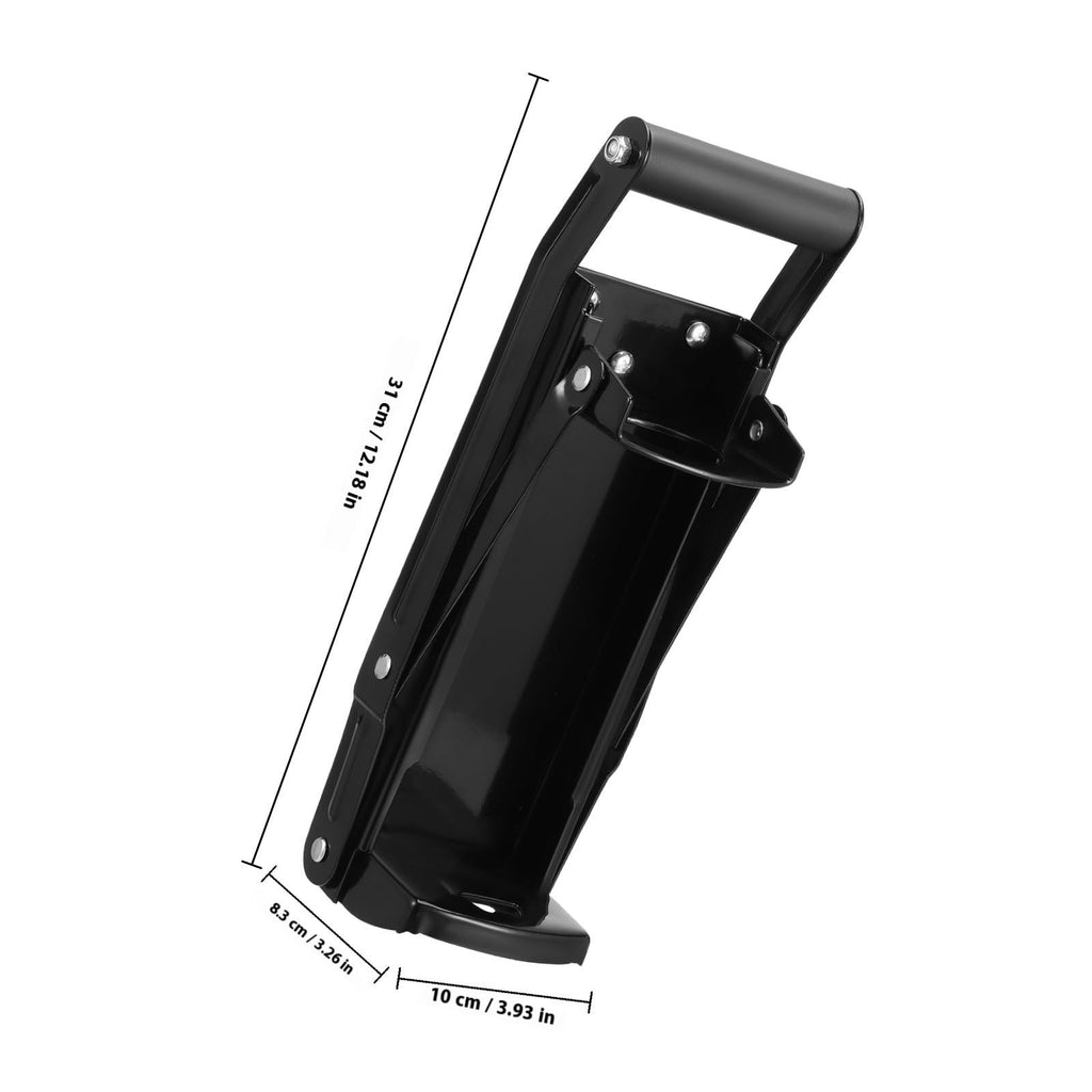 Black Wall Mounted Can Crusher with Bottle Opener T48000