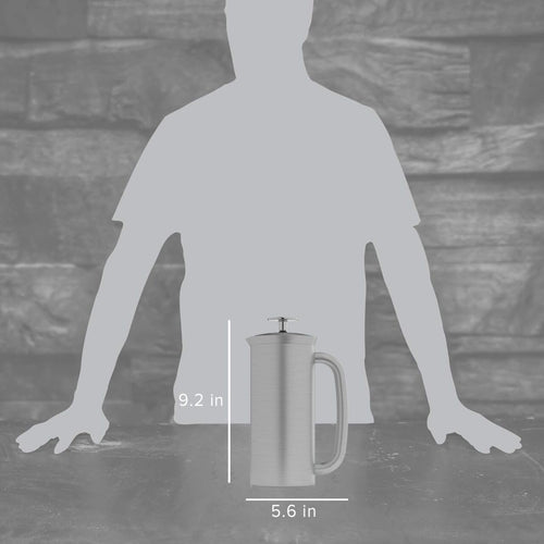 18oz Brushed Stainless Steel French Press O385910