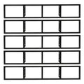 34 Inch Wall Mount Media Storage Rack Z330101