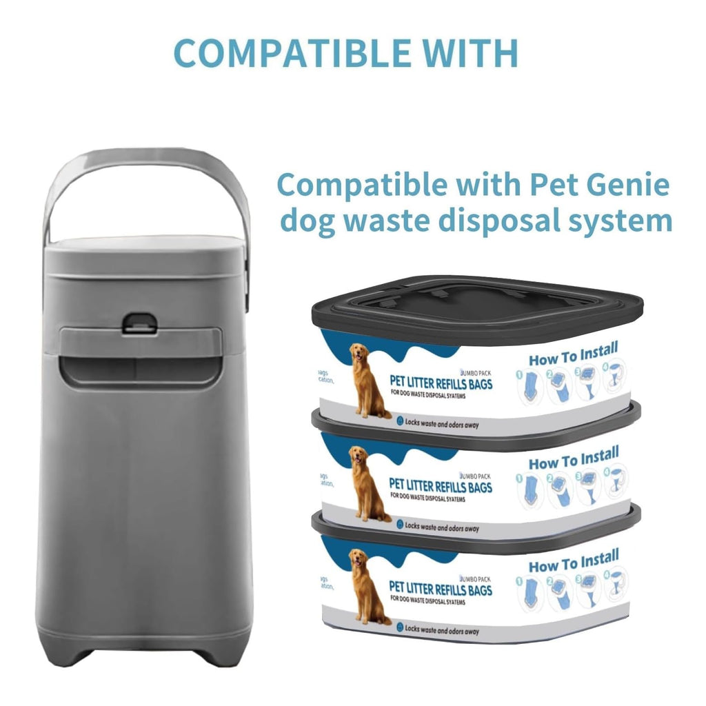 6 Pack Jumbo Square Refills Pet Waste Bags R82031