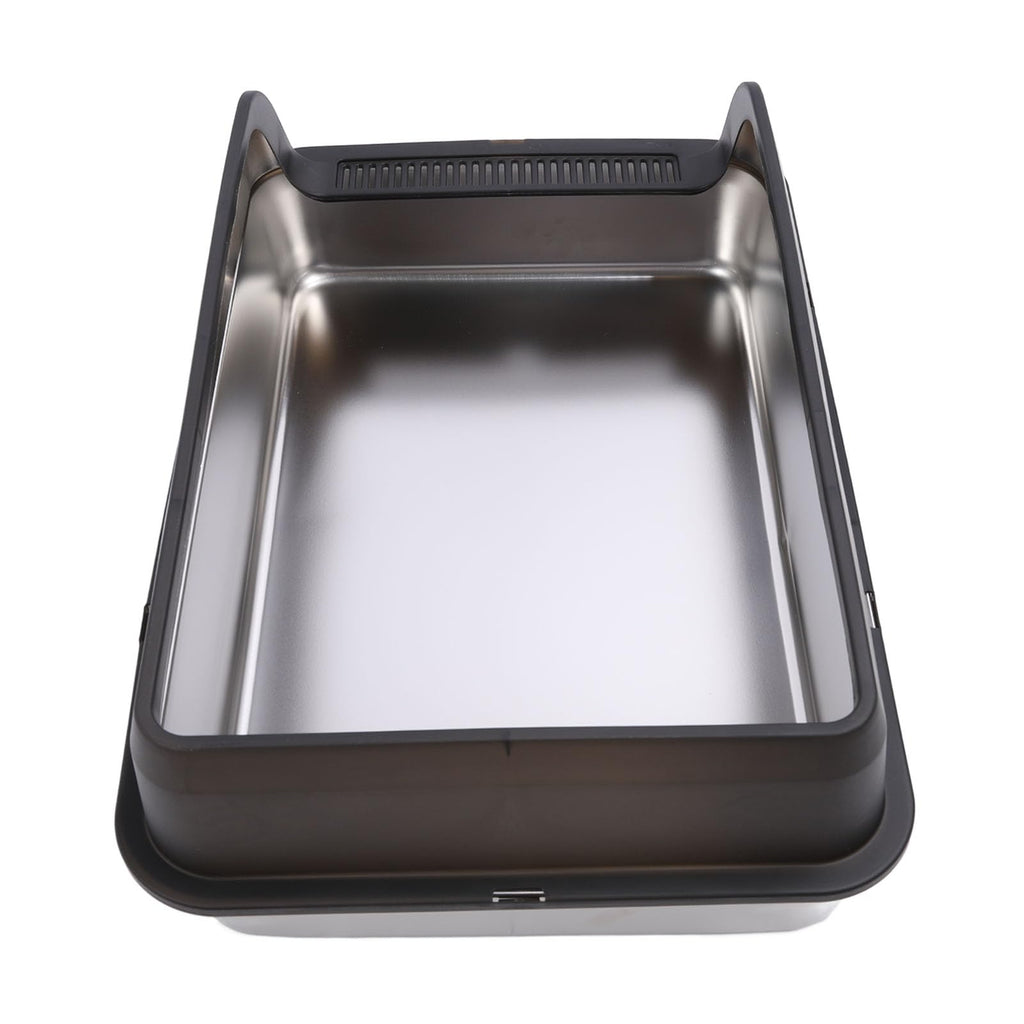 Stainless Steel Top Entry Cat Litter Box with Lid Q765