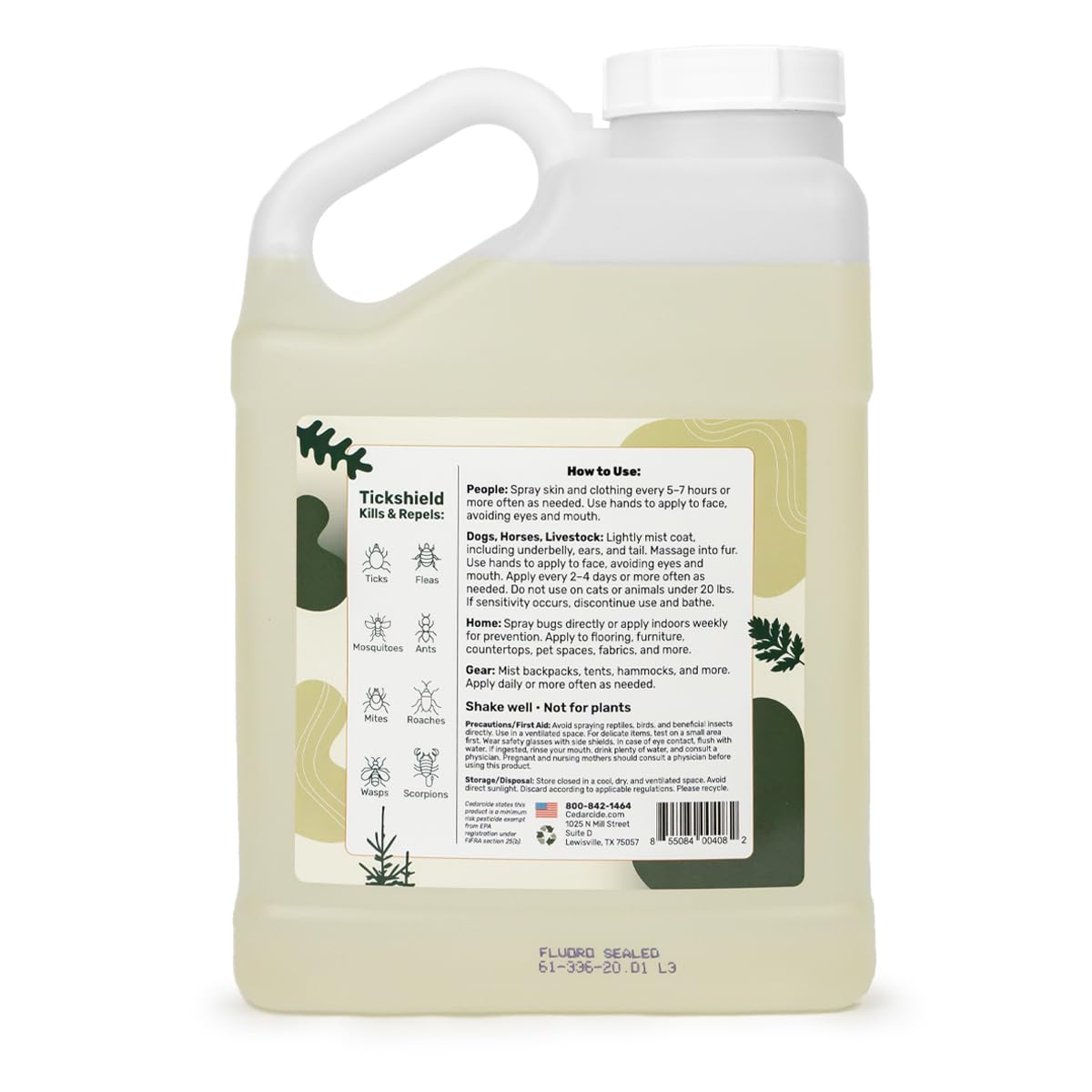 Cedar Oil Tick & Mosquito Repellent Spray N803