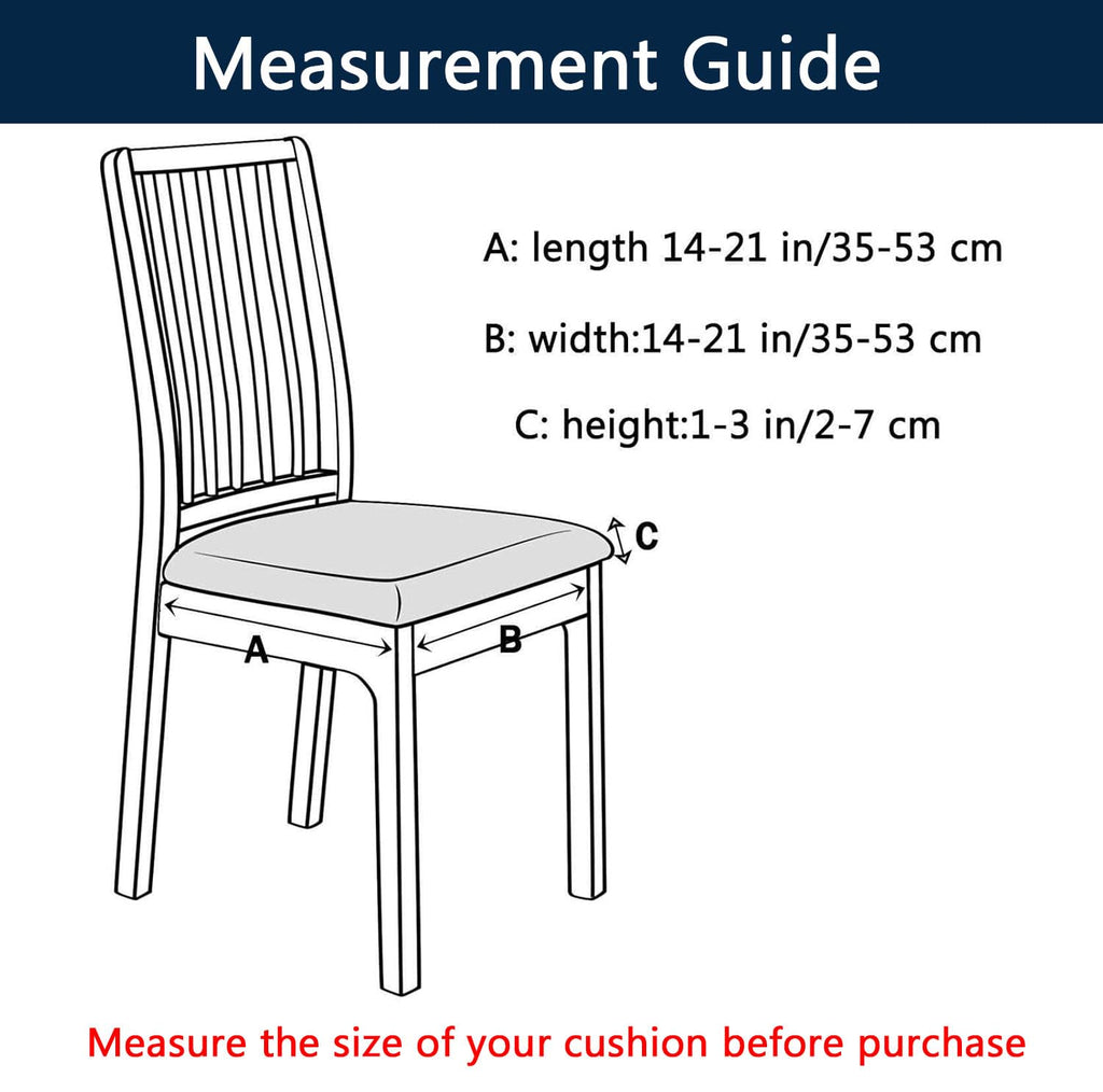 Waterproof PU Leather Chair Seat Covers Set of 6 N354466