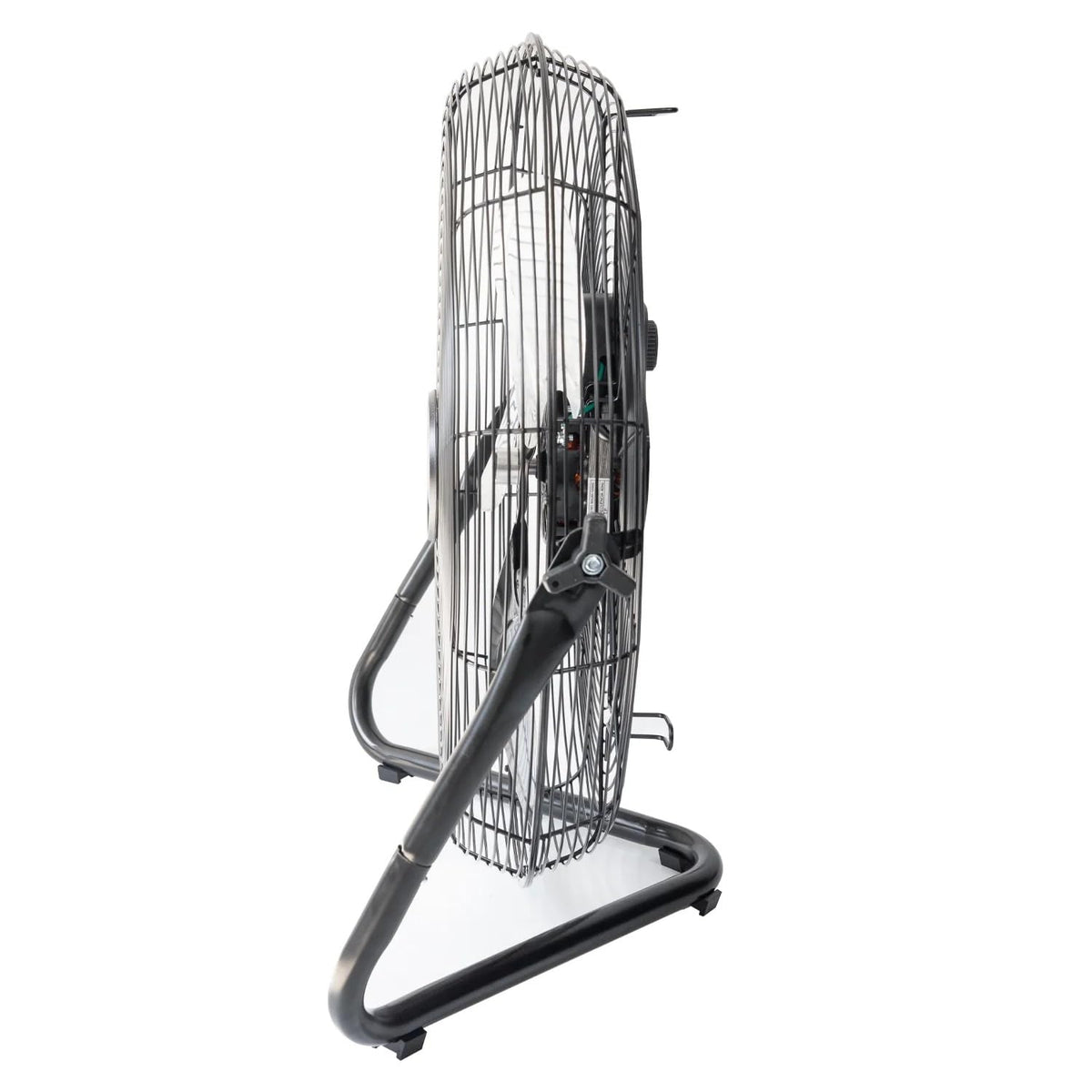 20" 3-Speed Tiltable Black Steel Floor Fan G256