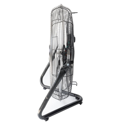 20" 3-Speed Tiltable Black Steel Floor Fan G256