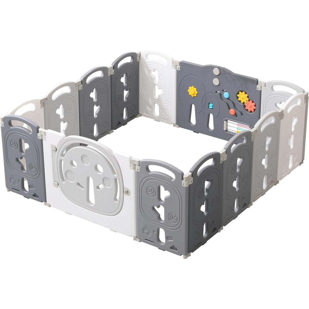 Foldable Portable 14 Panel Baby Playpen X948574
