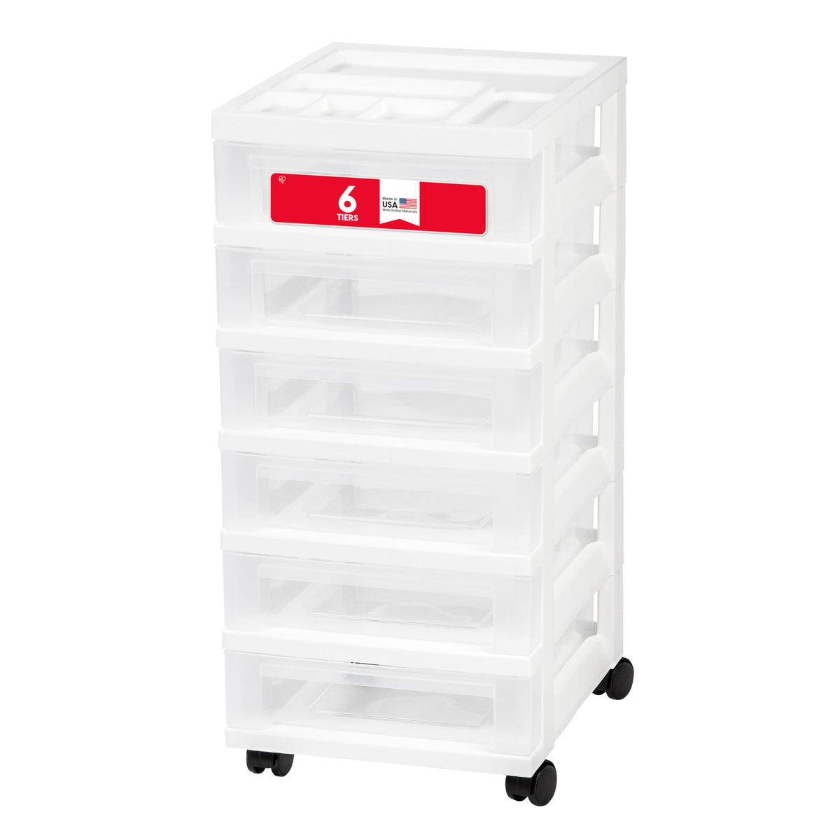 6 Drawer Rolling Storage Cart H633