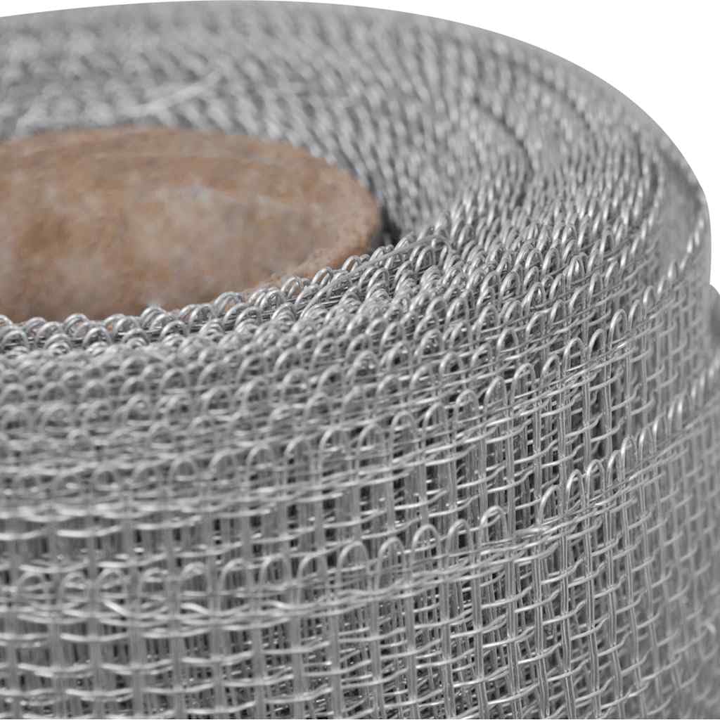 Aluminum Wire Mesh 39.4"x196.9" Silver Roll B24841