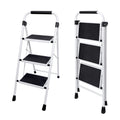 3 Step Ladder with Anti-Slip Pedal & Handrail D583