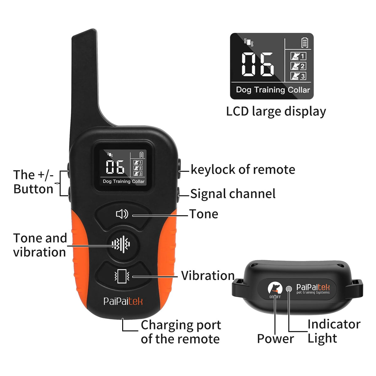 Vibration Dog Collar with Controller Q40674
