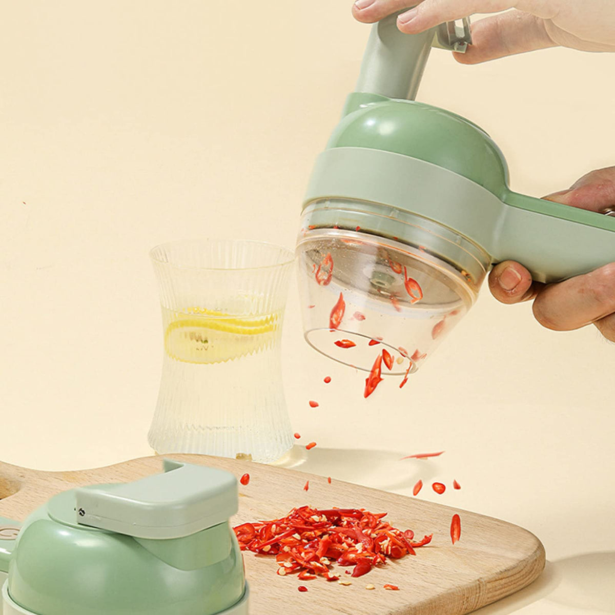 4 In 1 Cordless Electric Vegetable Cutter W60029