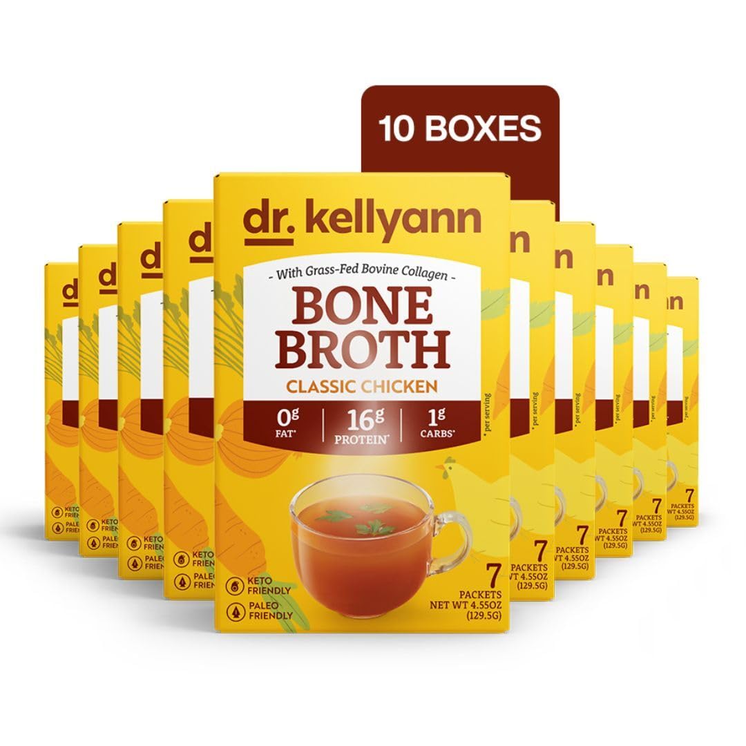 Bone Broth Powder Packets Classic Chicken Flavor 70 servings L8582