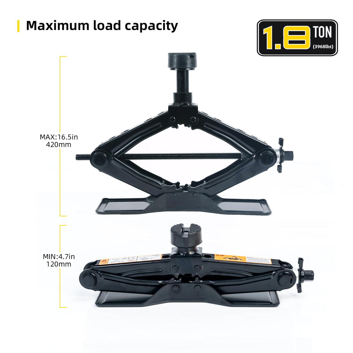 1.8 Ton Scissor Jack Kit O513