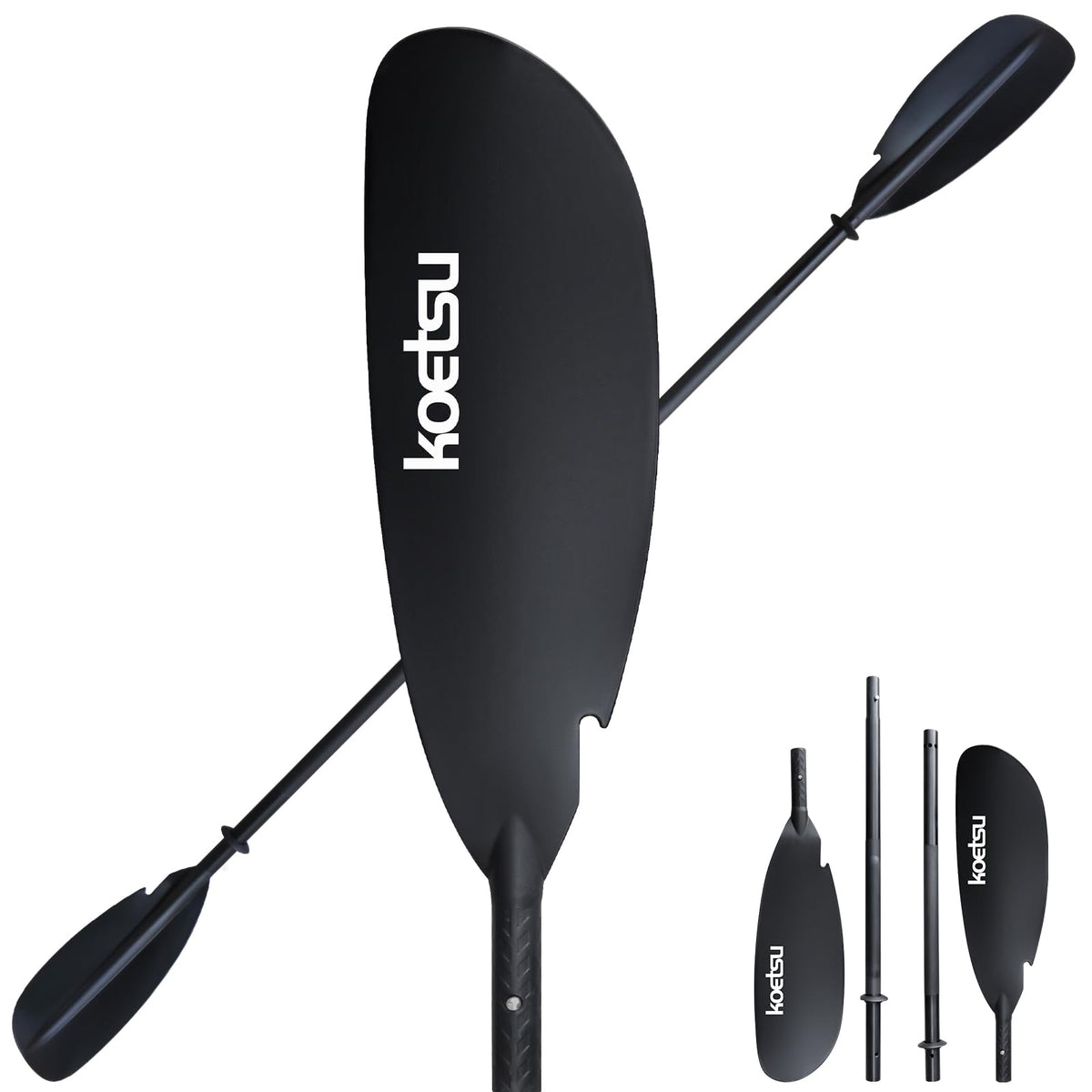 Aluminum 4-Piece Adjustable Double-Sided Kayak Paddle U99521