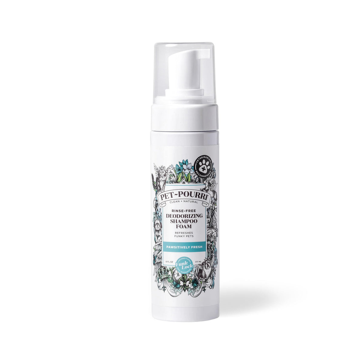 Rinse-Free Deodorizing Dry Shampoo for Dogs & Cats, 6 Fl Oz X52427