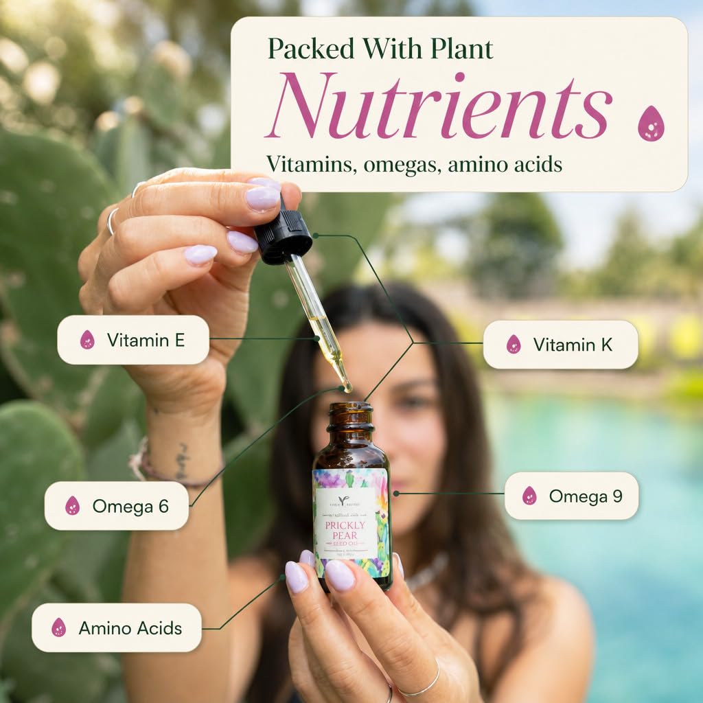 Organic Cold-Pressed Prickly Pear Seed Oil 1 oz F91815