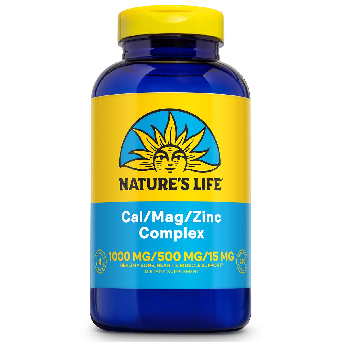 Cal Mag Zinc Complex 250 Count Capsules I622