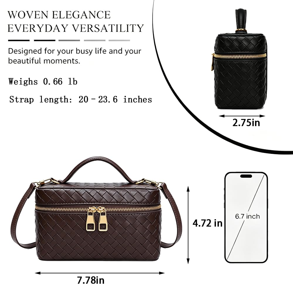 Women's Mini Woven Crossbody Bag A465