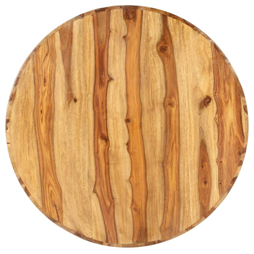Round Coffee Table 25.6"x11.8" Solid Sheesham Wood R9552