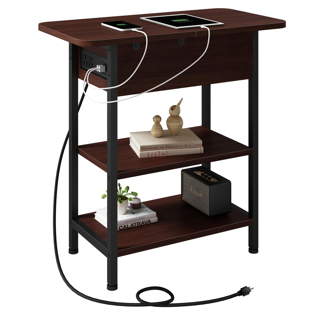 Narrow Side Table with Storage Z7833