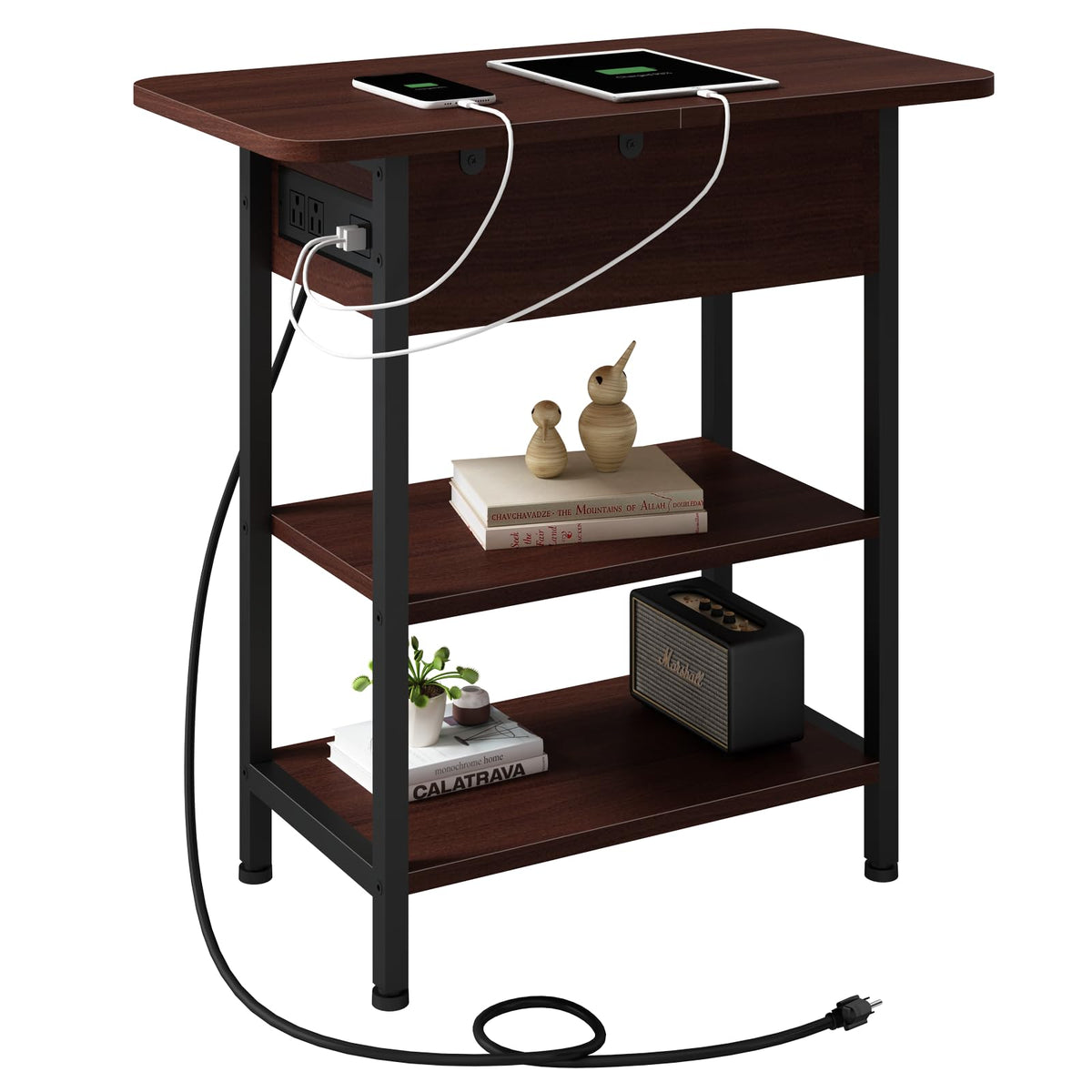 Narrow Side Table with Storage Z7833