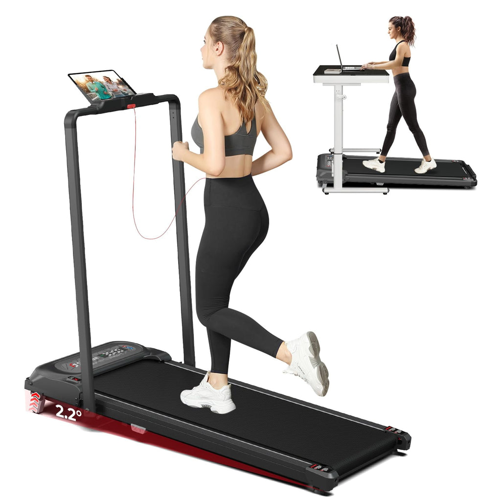 2 in 1 Folding Treadmill with Handle Bar Y71636