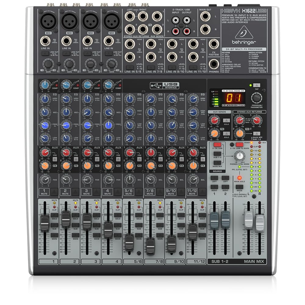 16-Input 2/2-Bus Mixer with Mic Preamps & Compressors K3960