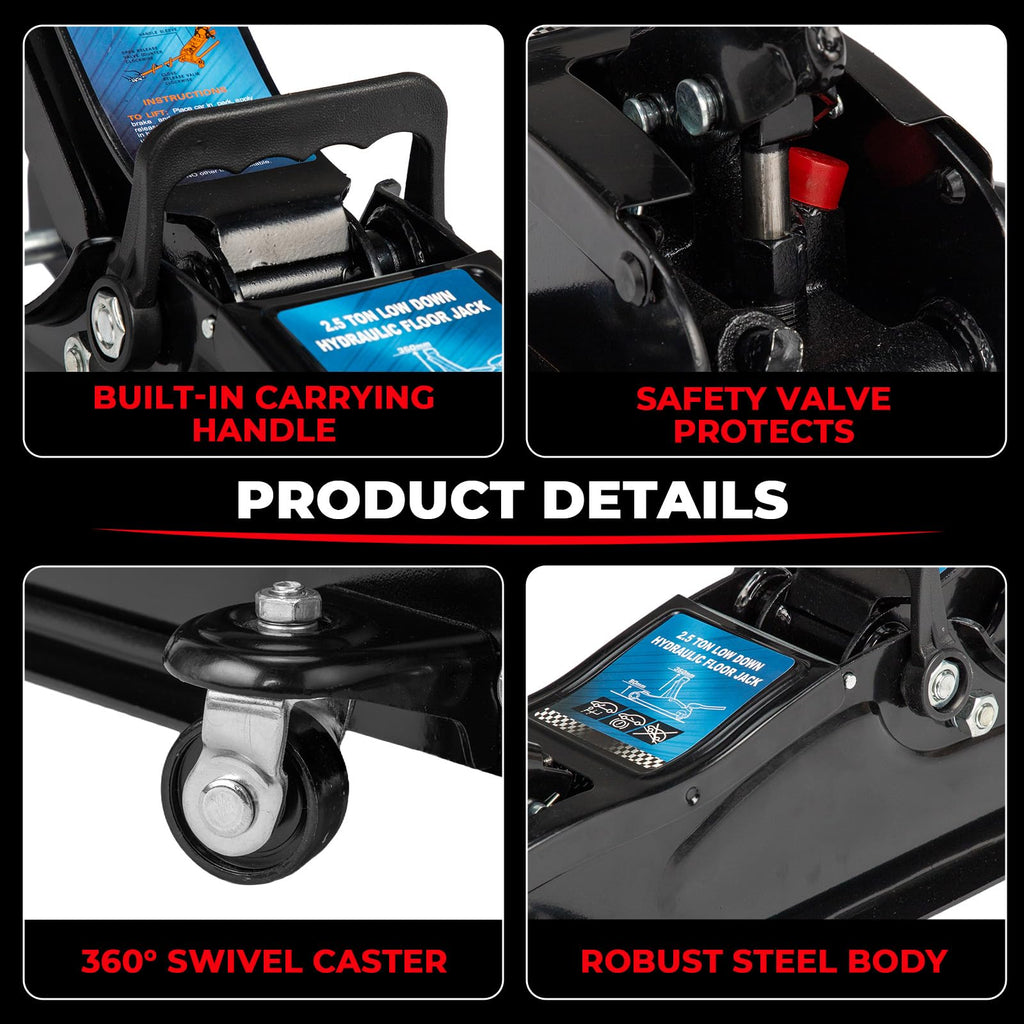Heavy Duty Steel Hydraulic Floor Jack T2255