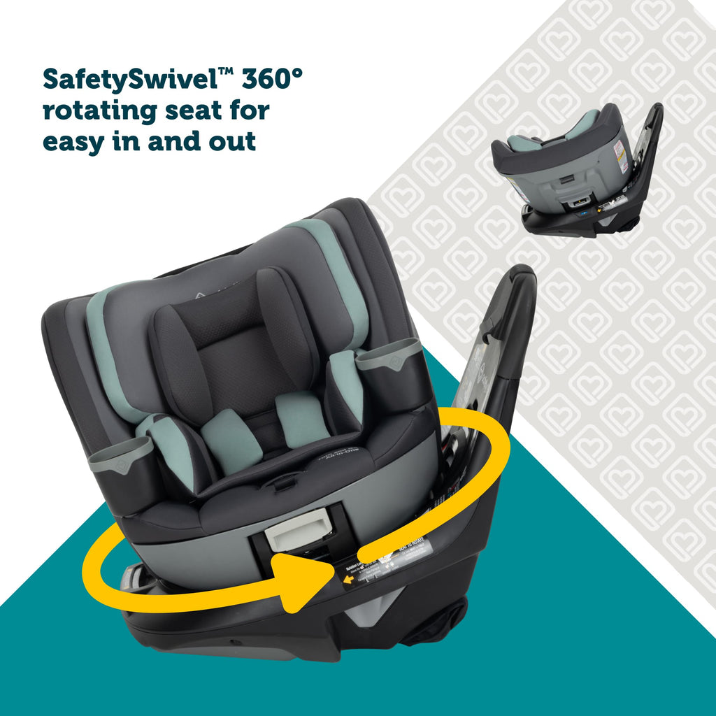 360 Rotating Convertible Car Seat, 5-100 lbs C223