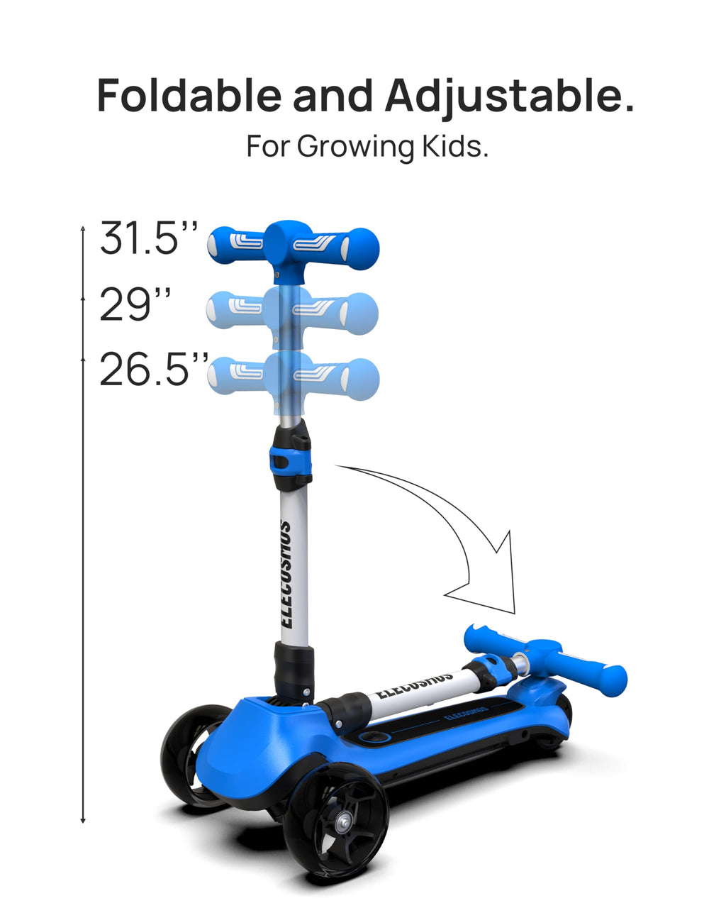 Kids Electric Scooter with LED Wheels I117