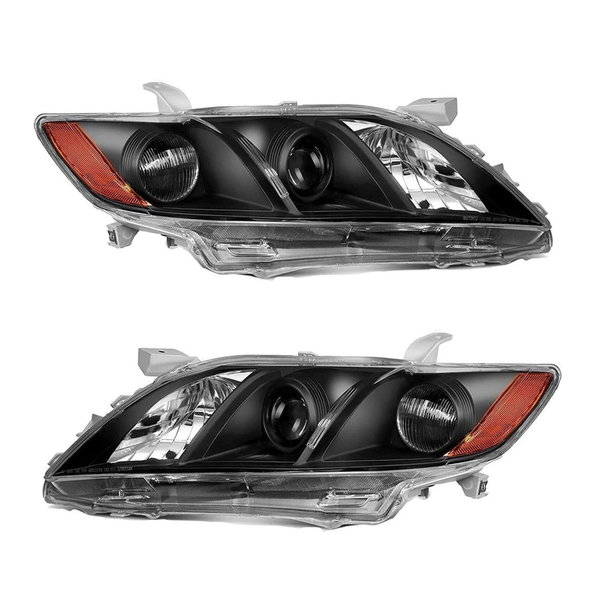 Toyota Camry Front Bumper Headlight Black Housing 1 Pair J498962