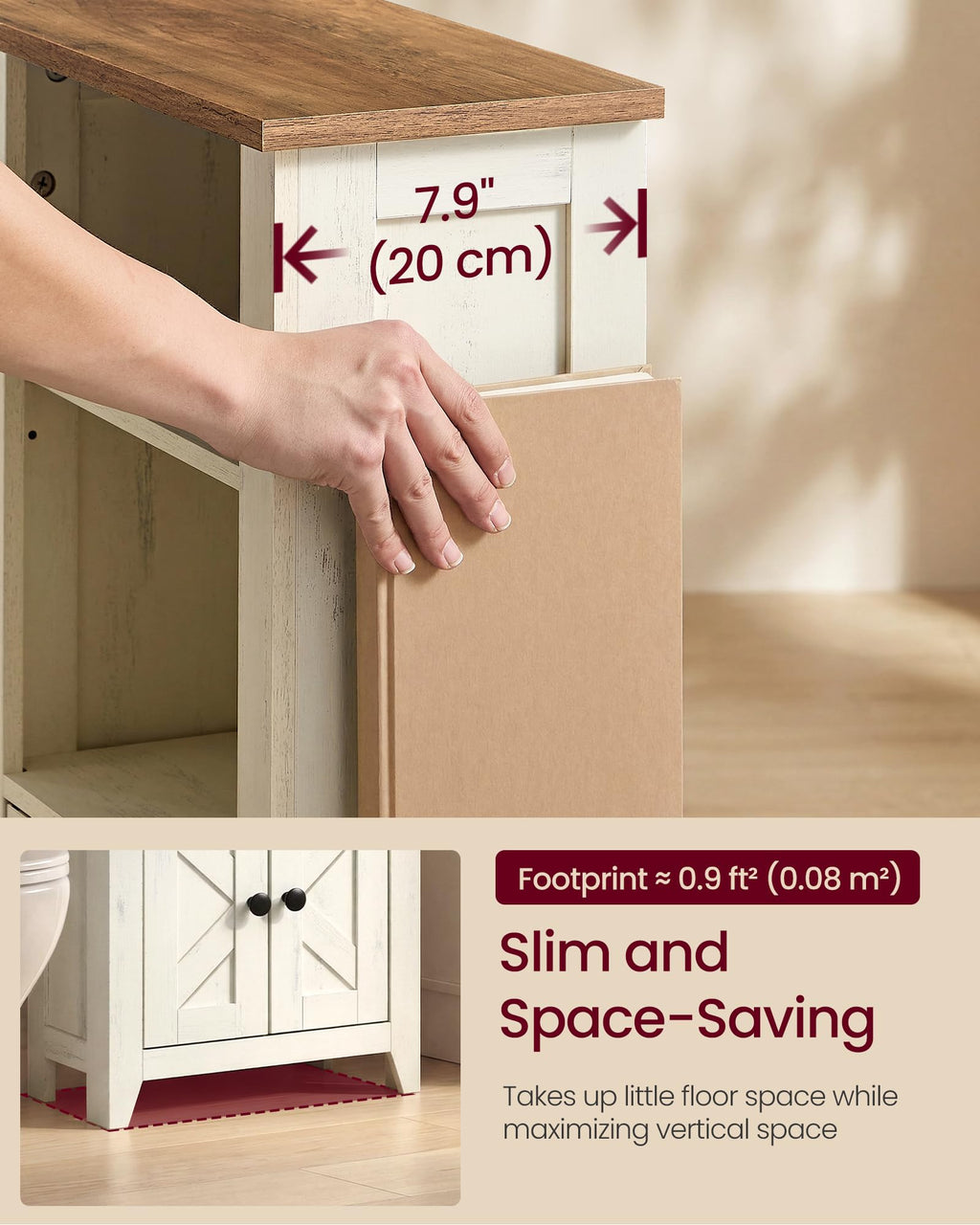 Farmhouse Storage Cabinet with 2 Barn Doors K542102