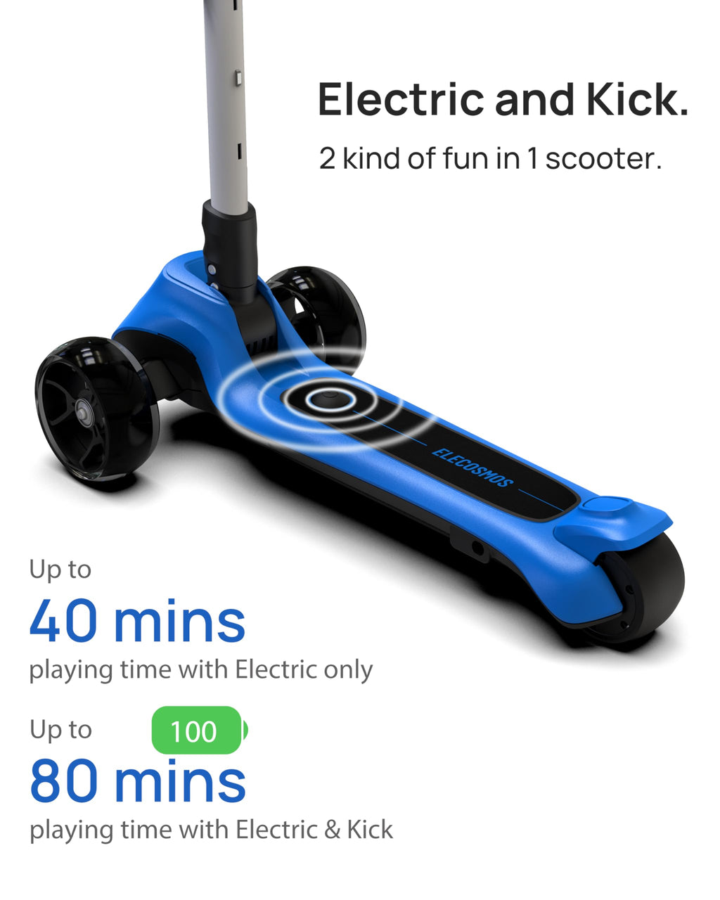 Kids Electric Scooter with LED Wheels I117