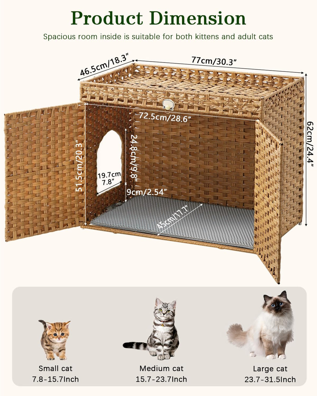 Cat Litter Box Enclosure C380