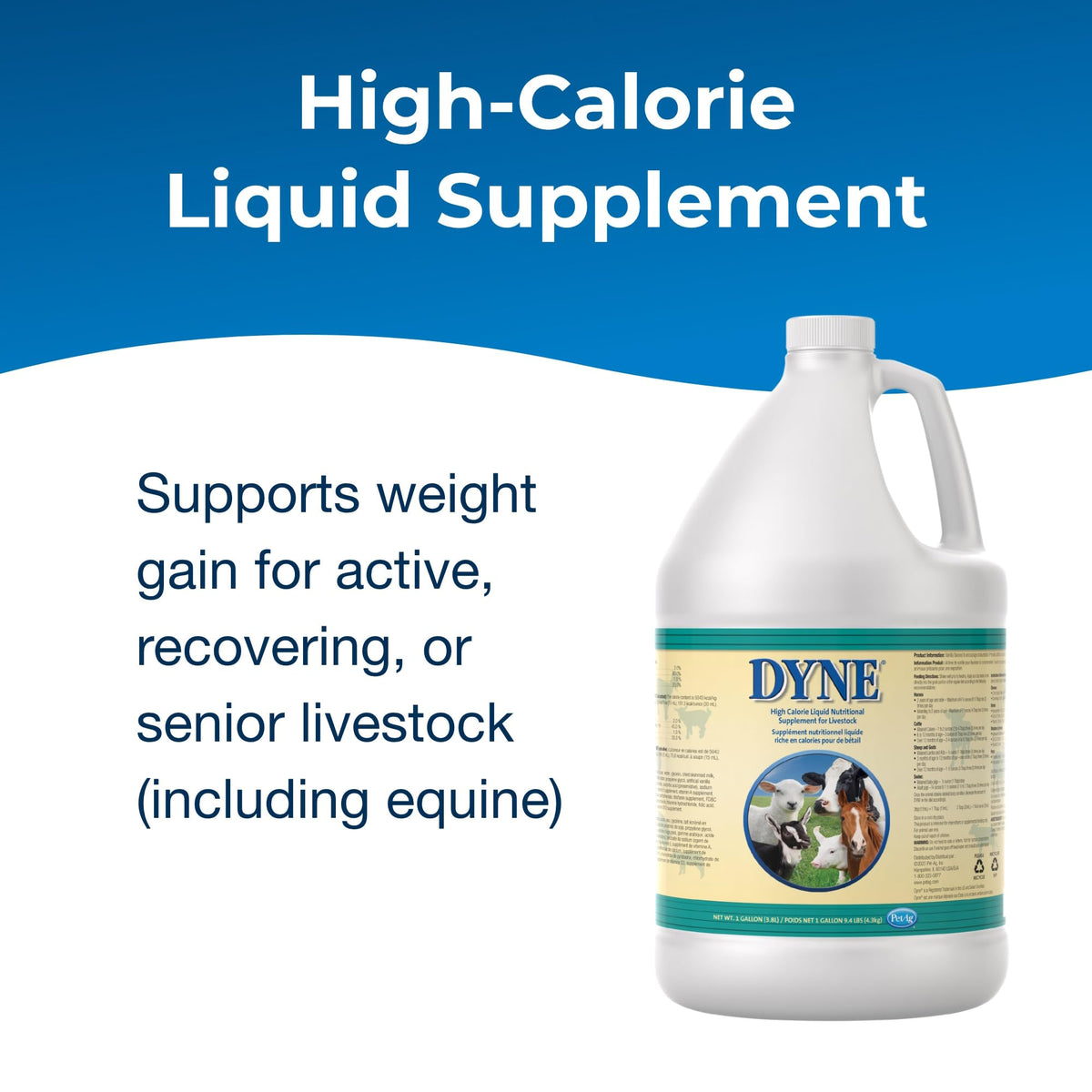 High Calorie Liquid Nutritional Supplement for Livestock 1 Gallon R615