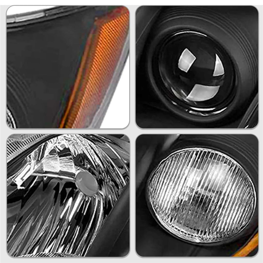 Toyota Camry Front Bumper Headlight Black Housing 1 Pair J498962
