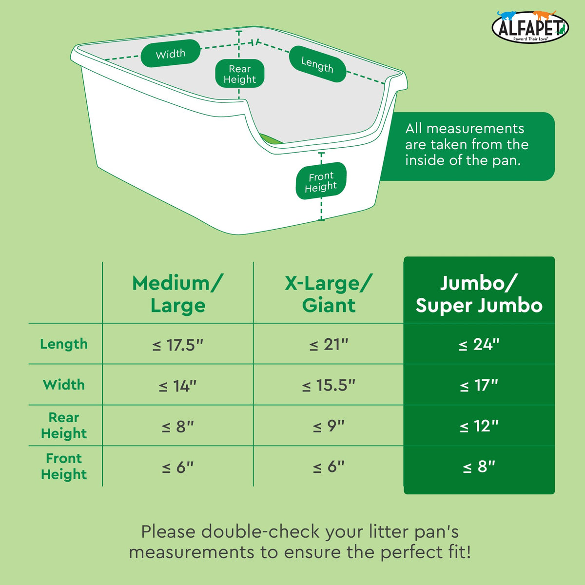 Super Jumbo 15Count Tear-Resistant Waterproof Cat Litter Box Liners C892336