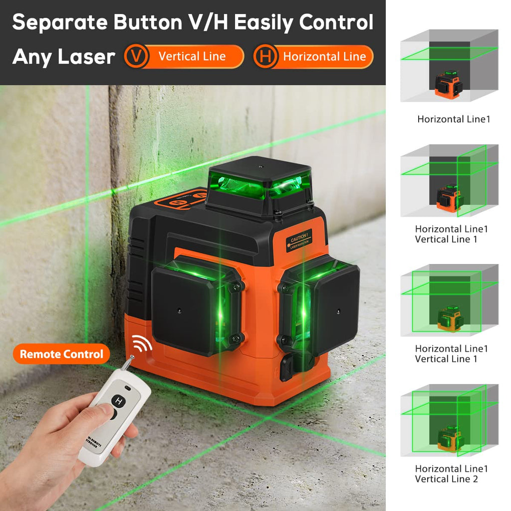 Self Leveling 3D Green Laser Level F290889