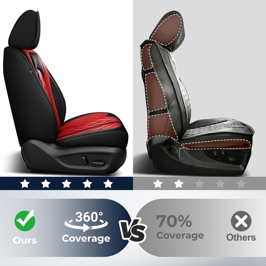 Leather Full Set 5 Seats Seat Covers X531