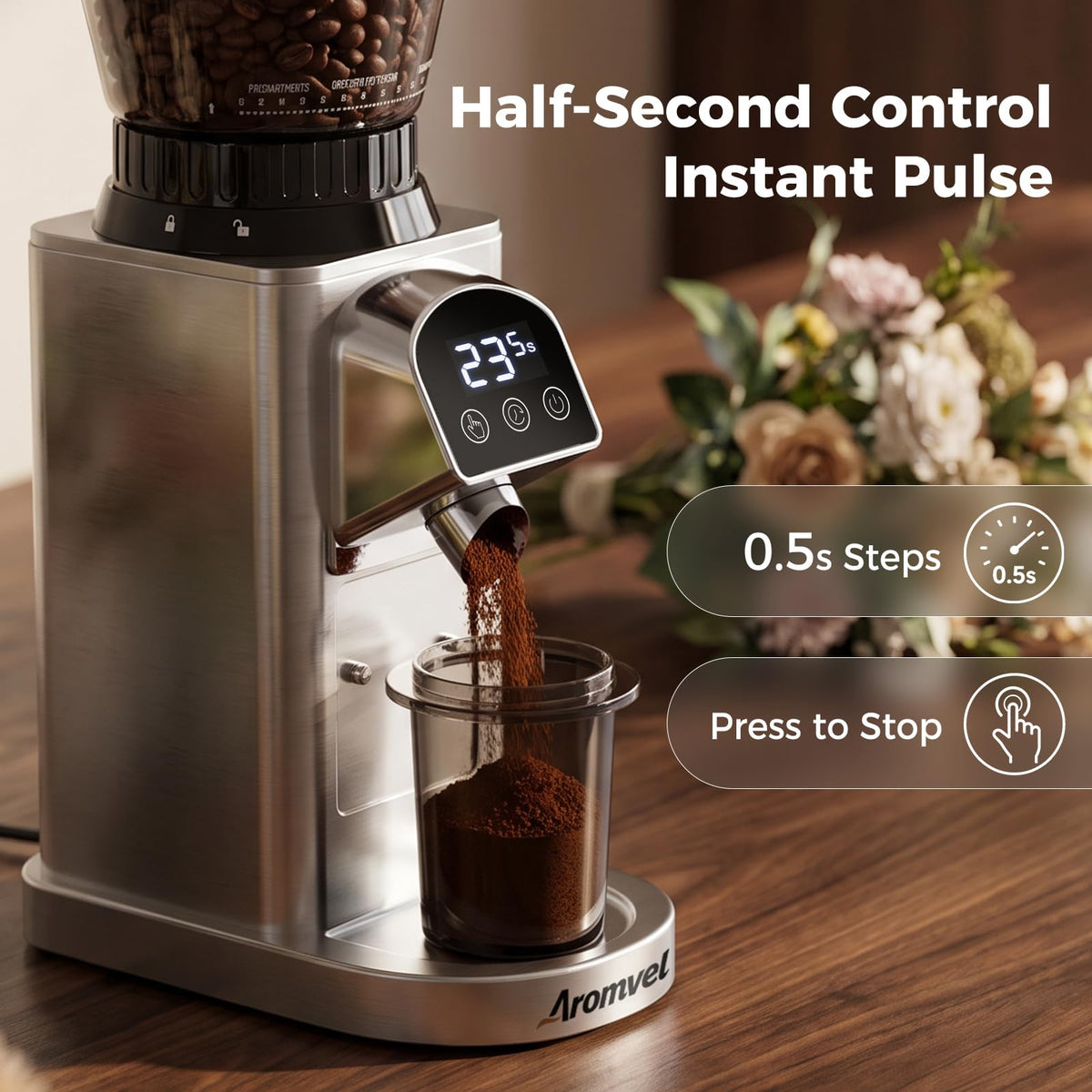 Conical Burr Coffee Grinder with 48 Settings D192