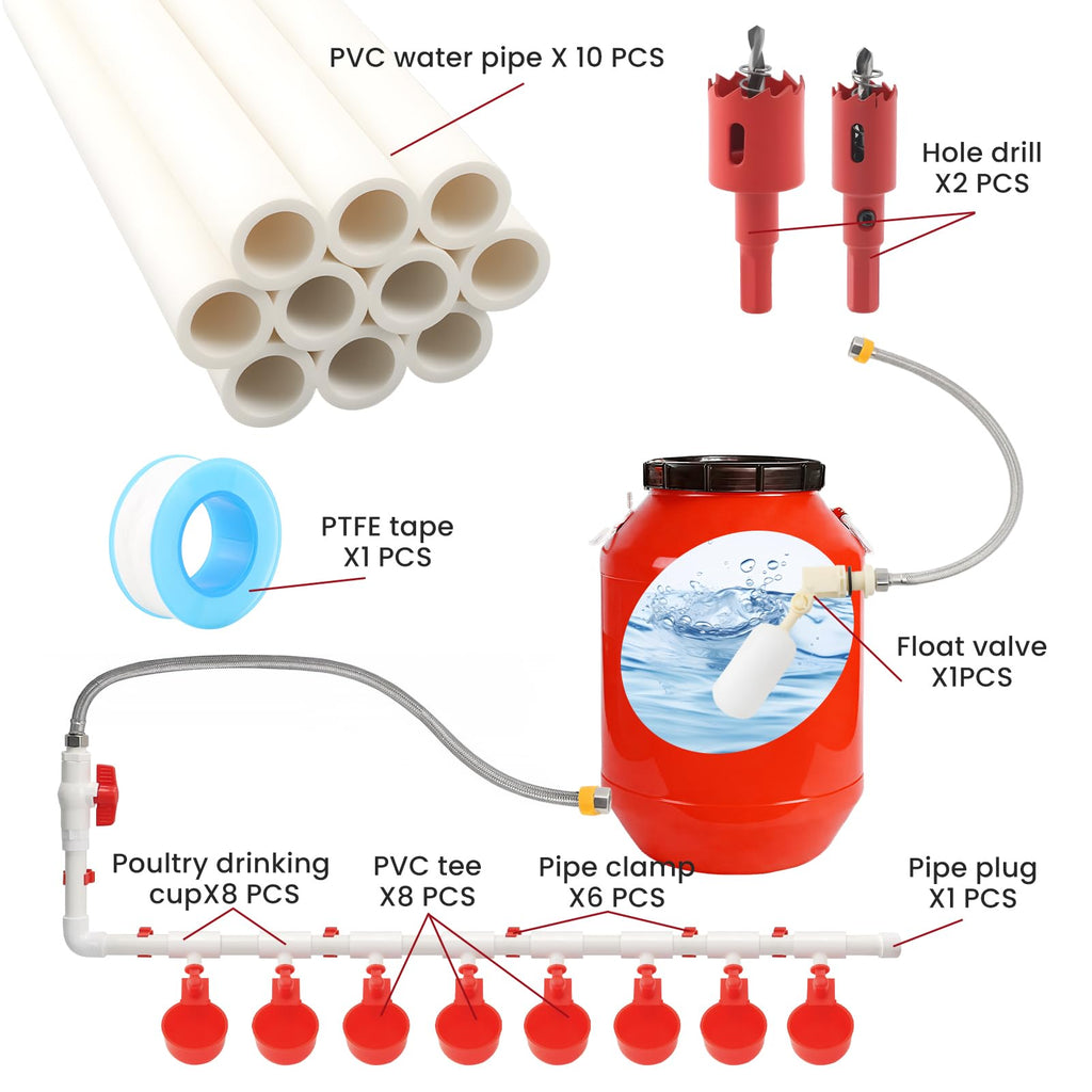 Automatic Chicken Waterer 8 Cups X709