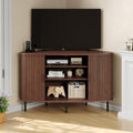 47 Inch Walnut Corner TV Stand I459613
