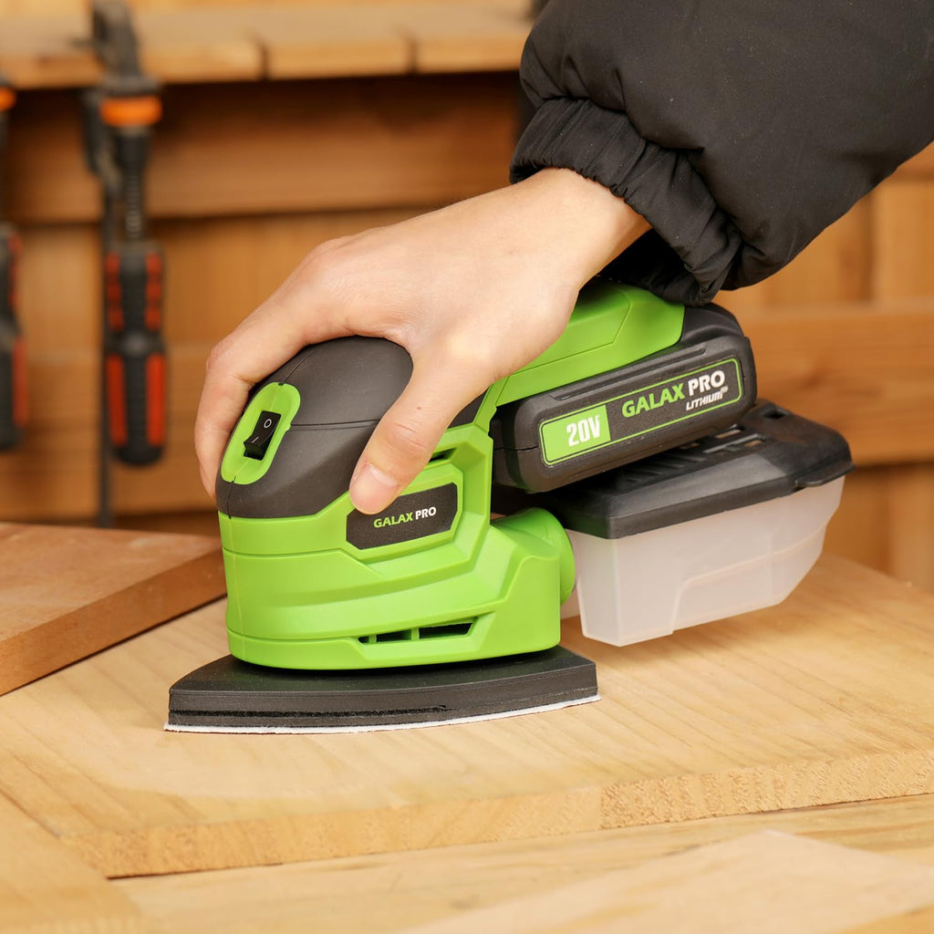 Cordless Detail Sander 2.0Ah Battery, 20 Pcs Sandpapers L905