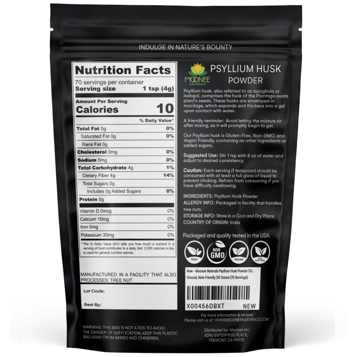 Psyllium Husk Powder 10 OZ W2500