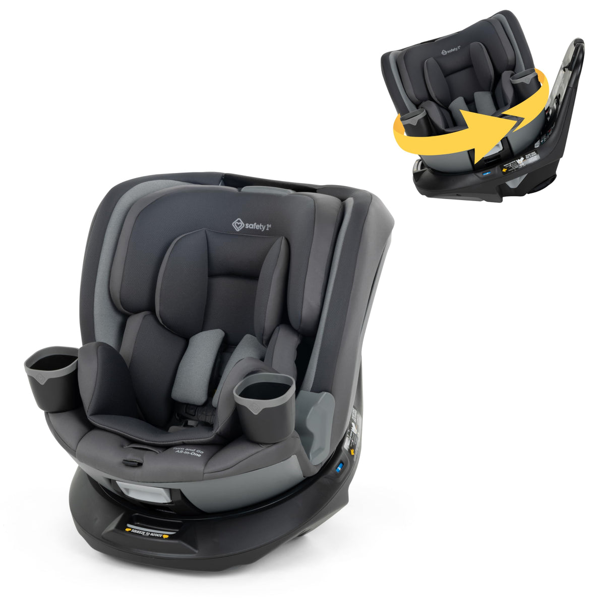 360 Rotating Convertible Car Seat, 5-100 lbs C223