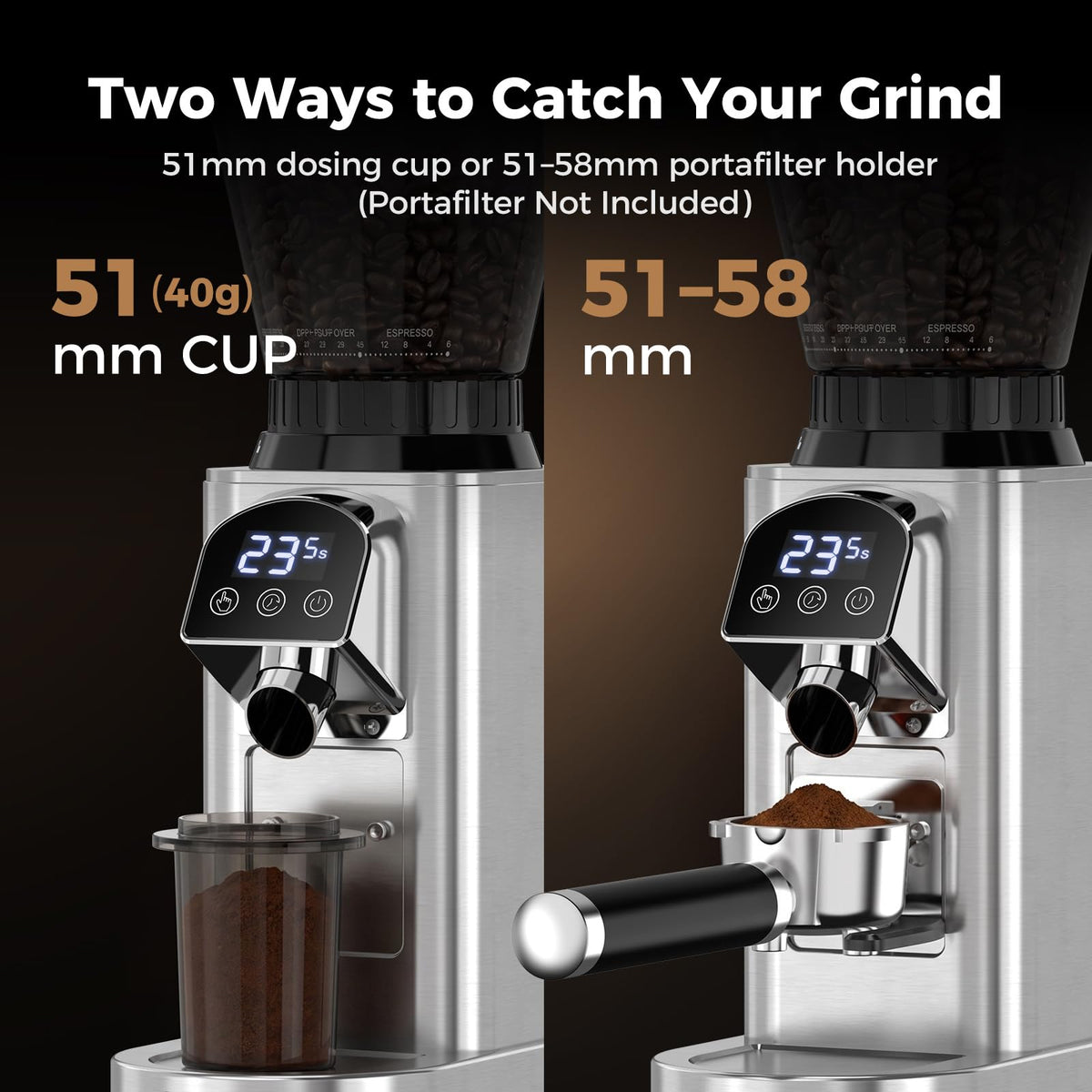 Conical Burr Coffee Grinder with 48 Settings D192