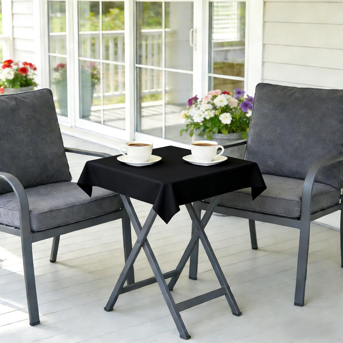2 Pack 30x30 Inch Washable Tablecloth N4283